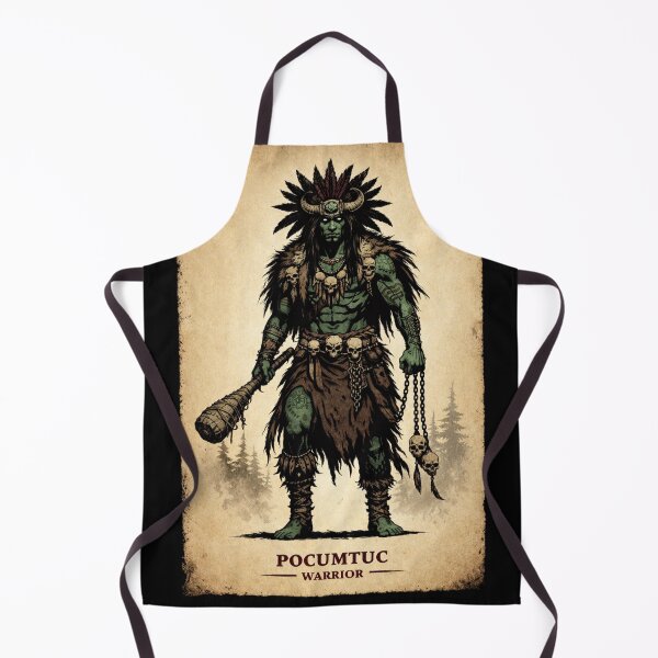 Item preview, Pocumtuc Warrior – Tribal Dark Fantasy Fighter designed and sold by Beaurozier.
