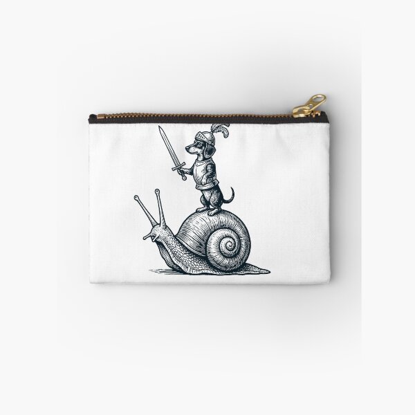 Item preview, Vinatge Dachshund Riding Snail Medieval Knight Dog Lover designed and sold by DoodleTortle.