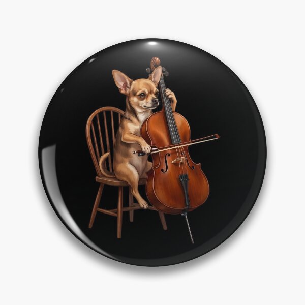 Item preview, Chihuahua Playing Cello Player Cellist Dog Lover designed and sold by TerryConnells.