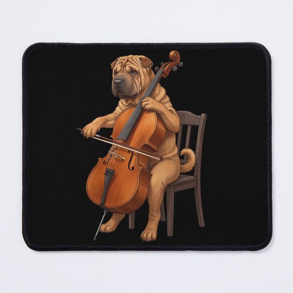 Item preview, Chinese Shar-Pei Playing Cello Player Cellist Dog Lover designed and sold by TerryConnells.