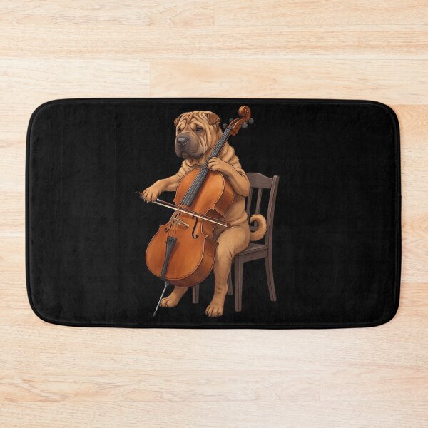 Item preview, Chinese Shar-Pei Playing Cello Player Cellist Dog Lover designed and sold by TerryConnells.
