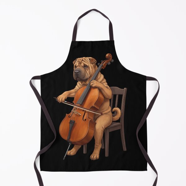 Item preview, Chinese Shar-Pei Playing Cello Player Cellist Dog Lover designed and sold by TerryConnells.