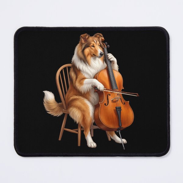 Item preview, Collie Playing Cello Player Cellist Dog Lover designed and sold by TerryConnells.