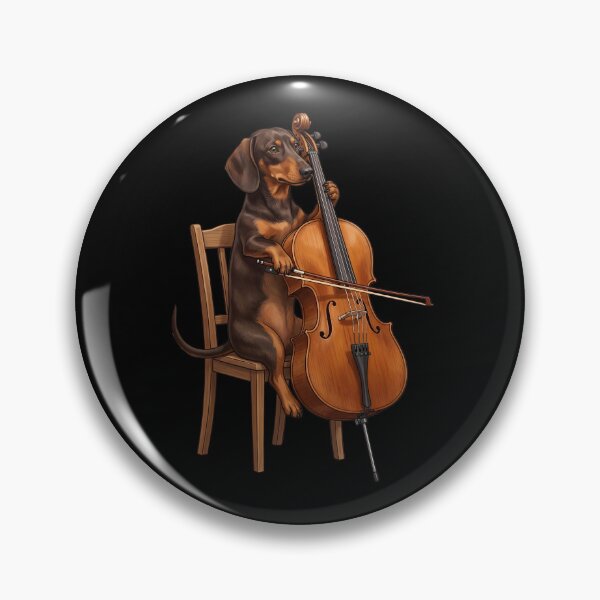 Item preview, Dachshund Playing Cello Player Cellist Dog Lover designed and sold by TerryConnells.