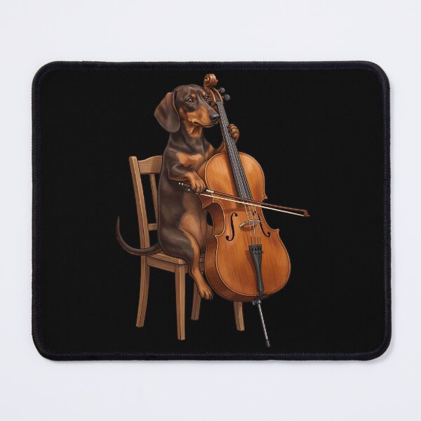 Item preview, Dachshund Playing Cello Player Cellist Dog Lover designed and sold by TerryConnells.