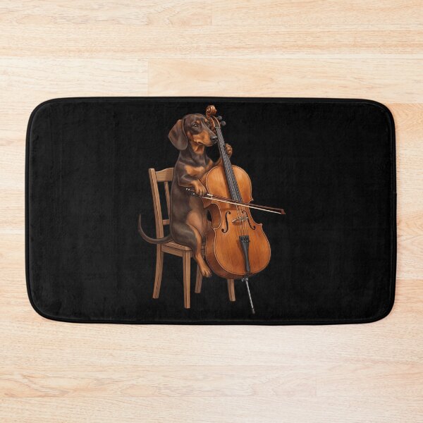 Item preview, Dachshund Playing Cello Player Cellist Dog Lover designed and sold by TerryConnells.
