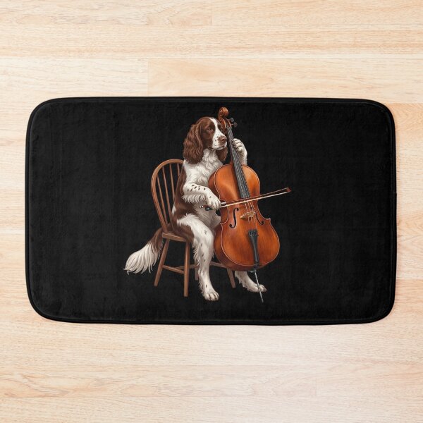 Item preview, English Springer Spaniel Playing Cello Player Cellist Dog Lover designed and sold by TerryConnells.