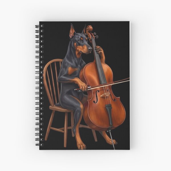 Item preview, Doberman Pinscher Playing Cello Player Cellist Dog Lover designed and sold by TerryConnells.