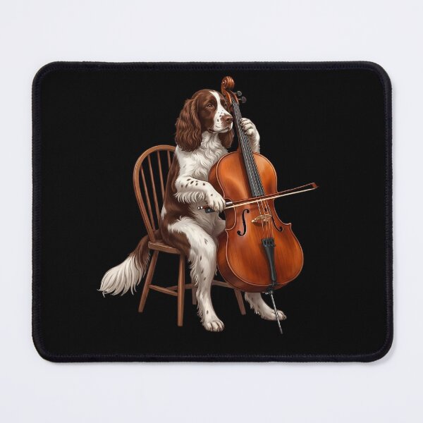 Item preview, English Springer Spaniel Playing Cello Player Cellist Dog Lover designed and sold by TerryConnells.
