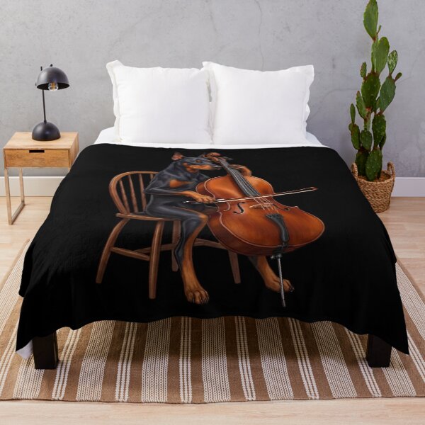 Item preview, Doberman Pinscher Playing Cello Player Cellist Dog Lover designed and sold by TerryConnells.