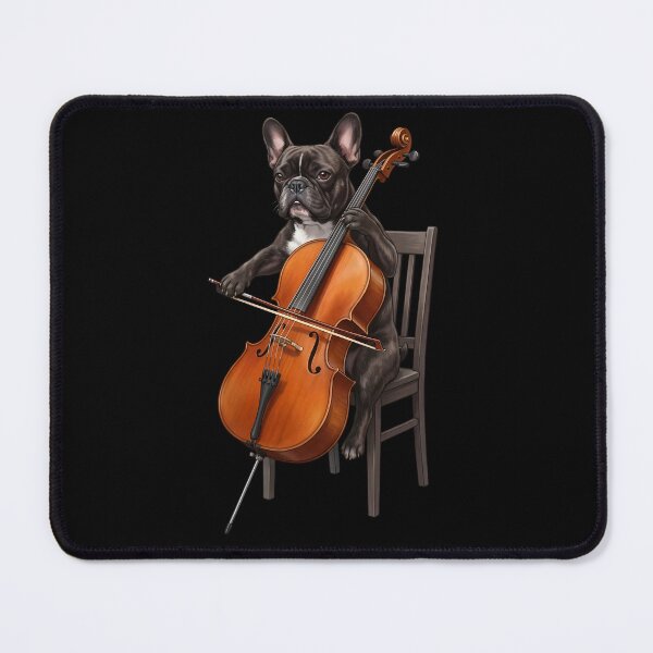 Item preview, French Bulldog Playing Cello Player Cellist Dog Lover designed and sold by TerryConnells.