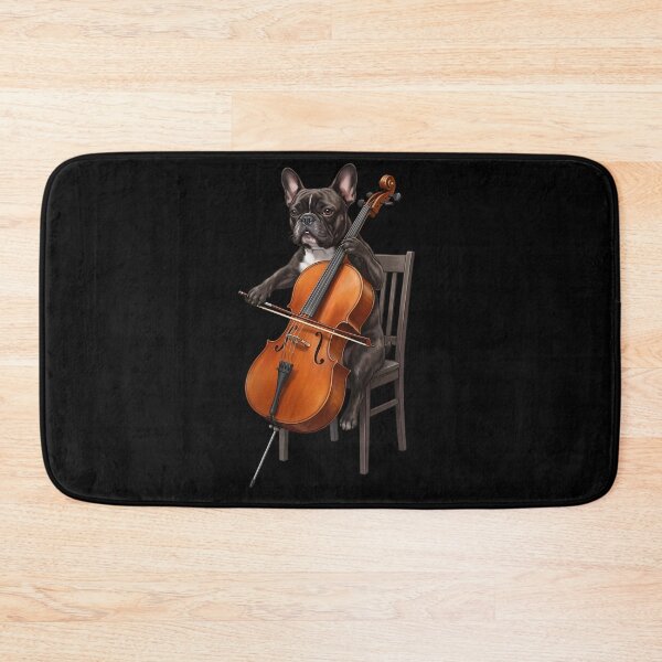 Item preview, French Bulldog Playing Cello Player Cellist Dog Lover designed and sold by TerryConnells.