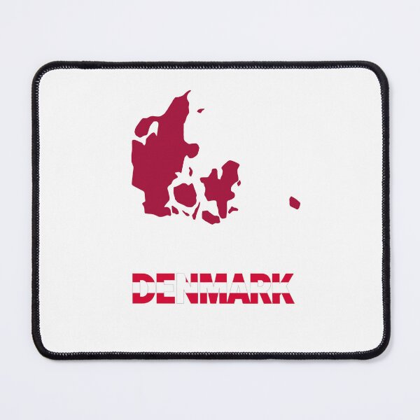 Item preview, Denmark Country Map Flag Typography Art designed and sold by Crevadstore .