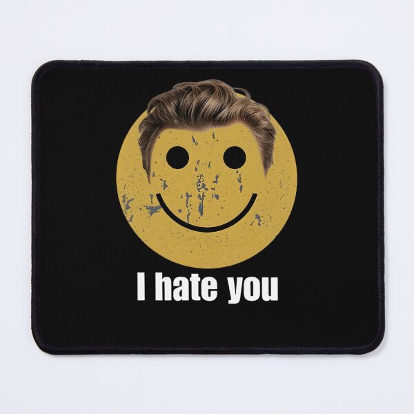 Item preview, Distressed Smiley I Hate You - Funny Harry Meme designed and sold by sapnaela.