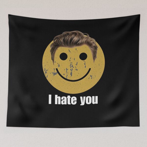 Item preview, Distressed Smiley I Hate You - Funny Harry Meme designed and sold by sapnaela.