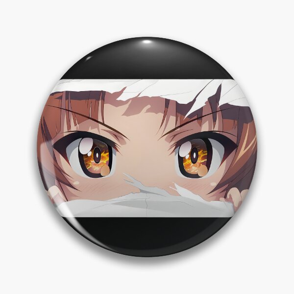 Item preview, Nishizumi Miho Girls Und Panzer Amber Eyes Peeker Torn Paper Close Up designed and sold by PMartistStudio.