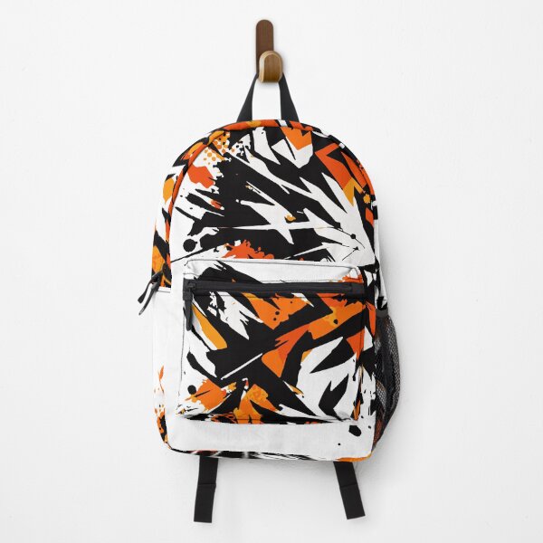 Item preview, An energetic abstract tiger face combining grunge brush strokes and halftone dots. The expressive textures create a powerful modern graphic designed and sold by Dejbar.