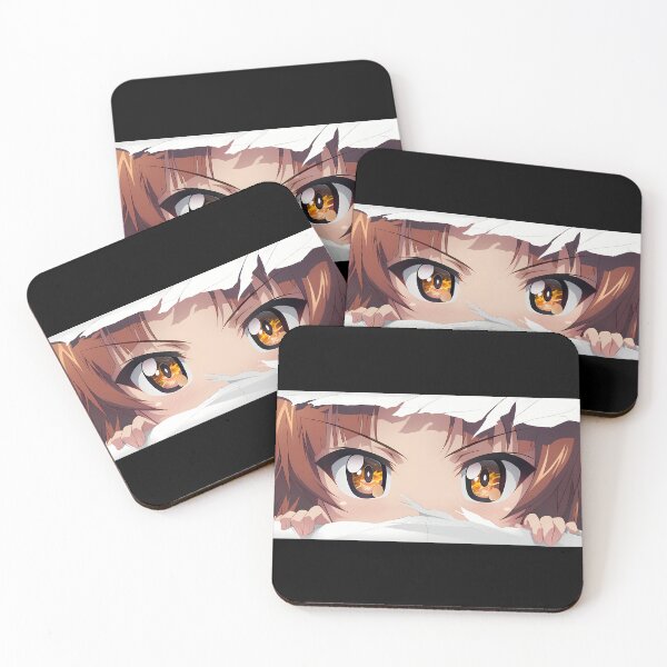 Artikelvorschau, Nishizumi Miho Girls Und Panzer Amber Eyes Peeker Torn Paper Close Up entworfen und verkauft von PMartistStudio.