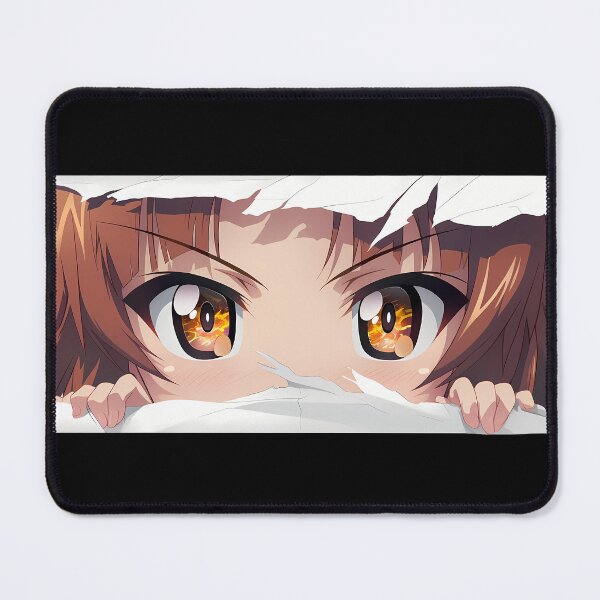 Item preview, Nishizumi Miho Girls Und Panzer Amber Eyes Peeker Torn Paper Close Up designed and sold by PMartistStudio.