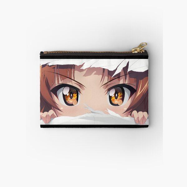 Item preview, Nishizumi Miho Girls Und Panzer Amber Eyes Peeker Torn Paper Close Up designed and sold by PMartistStudio.