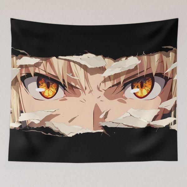 Item preview, Saber Alter Fate Stay Night Torn Paper Eyes Peeker Galaxy Eyes designed and sold by PMartistStudio.