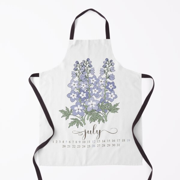 Item preview, Blue Larkspur July Birth Flower Calendar  designed and sold by storieslanguage.