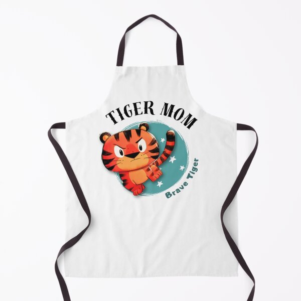 Item preview, Tiger Mom Chinese Zodiac – Brave Tiger Mom Illustration designed and sold by OriginalMindArt.
