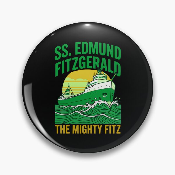 Item preview, mighty fitz great lakes shipwreck history artwork designed and sold by ArtDesignTp.