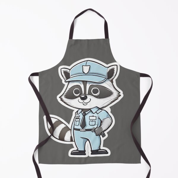 Item preview, Security Guard Raccoon – Cute Cartoon Night Guard designed and sold by ChernivtsiSkoda.