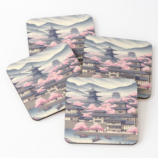 Item preview, Bogotá Ukiyo‑e in Cherry Blossom Season (Edo-Style Japan x Colombia Fusion) designed and sold by Vandy Fullam.
