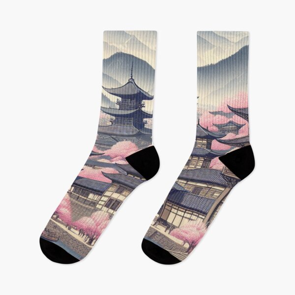 Item preview, Bogotá Ukiyo‑e in Cherry Blossom Season (Edo-Style Japan x Colombia Fusion) designed and sold by Vandy Fullam.