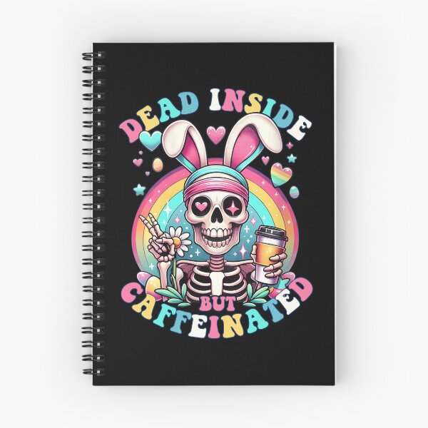 Item preview, Dead Inside But Caffeinated Skeleton Bunny Rabbit Easter Day designed and sold by RDGNR.