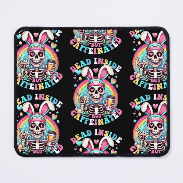 Item preview, Dead Inside But Caffeinated Skeleton Bunny Rabbit Easter Day designed and sold by RDGNR.
