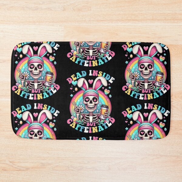 Item preview, Dead Inside But Caffeinated Skeleton Bunny Rabbit Easter Day designed and sold by RDGNR.