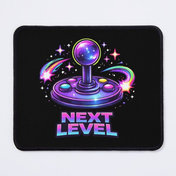 Item preview, Next Level Retro Arcade Joystick – Neon Gamer Vaporwave Gaming Design designed and sold by NuniDesigns.