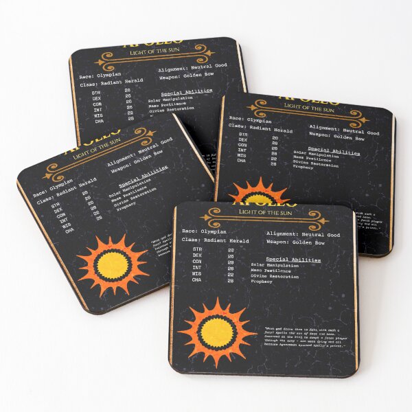 Item preview, Apollo RPG Character Sheet - Greek Mythology Gaming Gift designed and sold by ShopStellar.