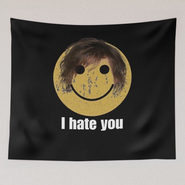 Item preview, Distressed Smiley I Hate You - Funny Harry Meme designed and sold by sapnaela.