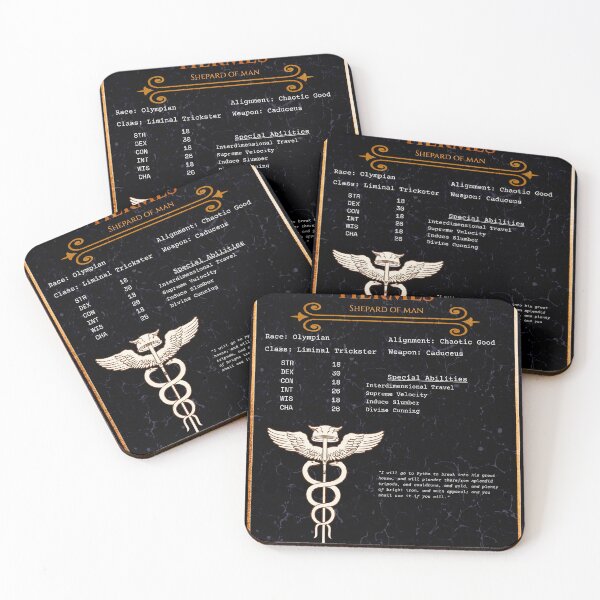 Item preview, Hermes RPG Character Sheet - Greek Mythology Gaming Gift designed and sold by ShopStellar.