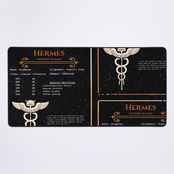 Item preview, Hermes RPG Character Sheet - Greek Mythology Gaming Gift designed and sold by ShopStellar.