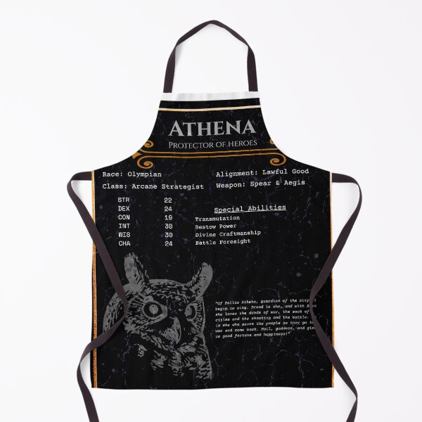 Item preview, Athena RPG Character Sheet - Greek Mythology Gaming Gift designed and sold by ShopStellar.