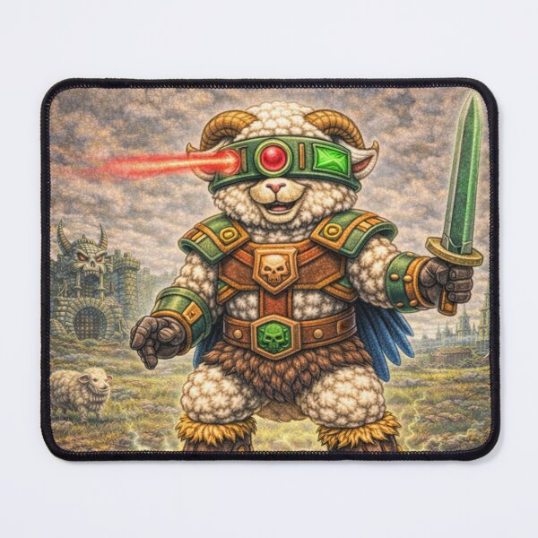 Item preview, Tri-Baa-Clops, 3-Visor Sheep Scoutmaster | Sheep-Man Sheepism Parody designed and sold by Thpoar.