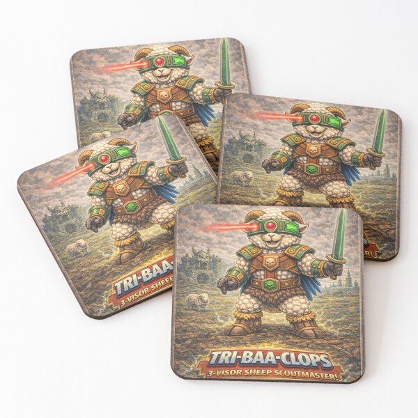 Item preview, Tri-Baa-Clops, 3-Visor Sheep Scoutmaster | Sheep-Man Sheepism Parody designed and sold by Thpoar.