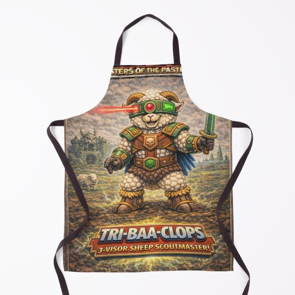 Item preview, Tri-Baa-Clops, 3-Visor Sheep Scoutmaster | Sheep-Man Sheepism Parody designed and sold by Thpoar.
