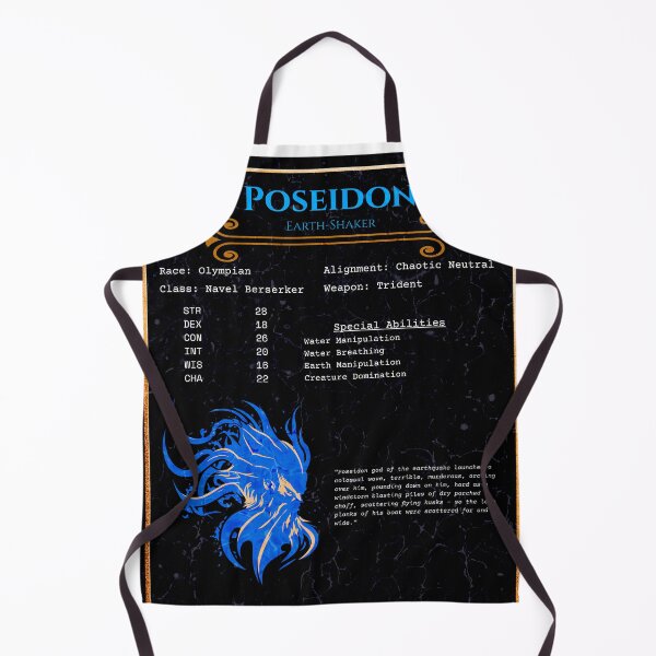 Item preview, Poseidon RPG Character Sheet - Greek Mythology Gaming Gift designed and sold by ShopStellar.