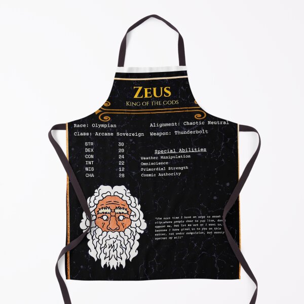 Item preview, Zeus RPG Character Sheet - Greek Mythology Gaming Gift designed and sold by ShopStellar.