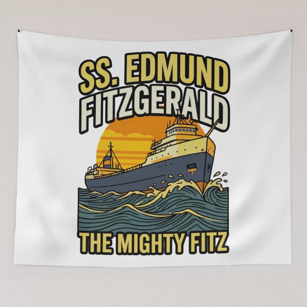 Item preview, vintage edmund fitzgerald lake superior legend design designed and sold by ArtDesignTp.