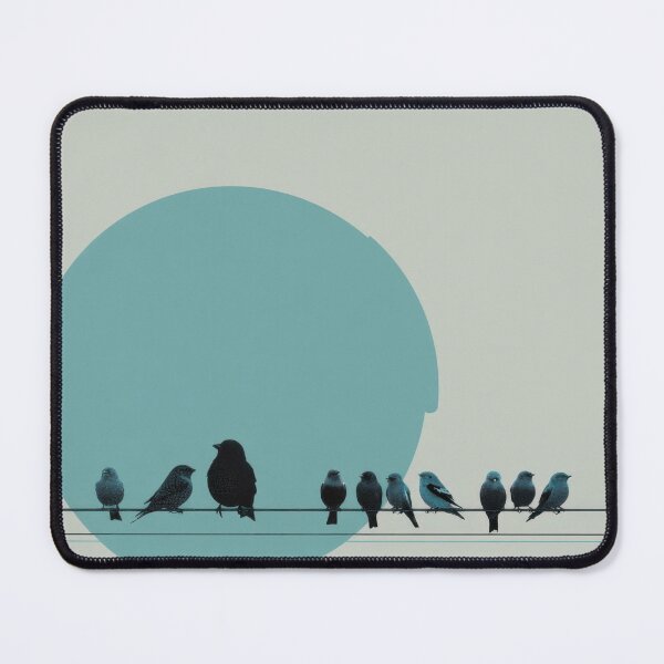 Item preview, Birds gather on a wire by the circle designed and sold by anytka.