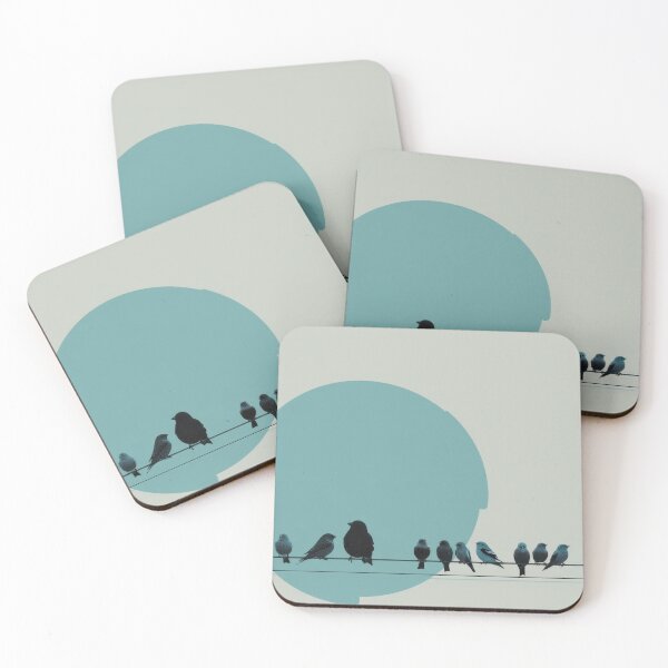 Item preview, Birds gather on a wire by the circle designed and sold by anytka.