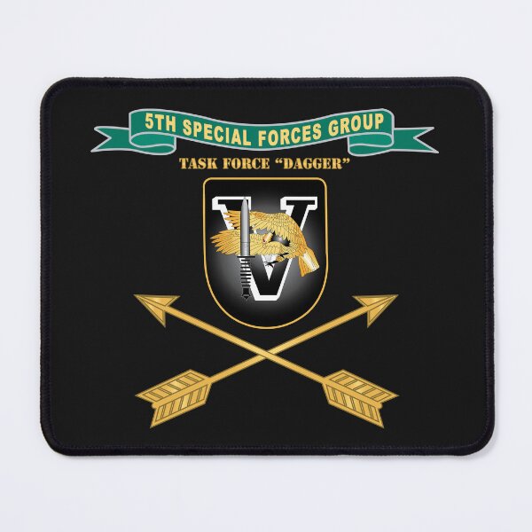 Item preview, Army - 5th Special Forces Group - Flash - TF Dagger w Ribbon - Br X 300 designed and sold by Military Insignia Products.