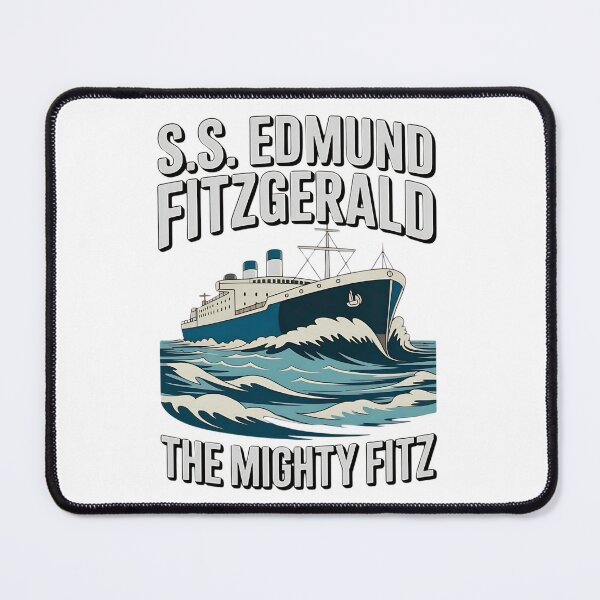 Item preview, lake superior mighty fitz shipwreck tribute design designed and sold by ArtDesignTp.